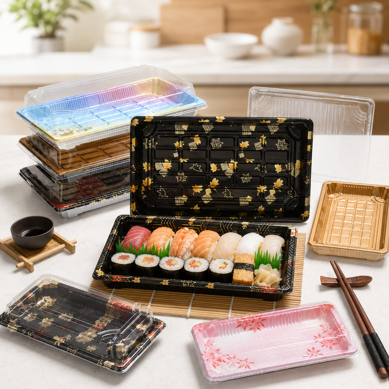Sushi Takeout Boxes