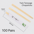 Twin Tensoge Disposable Chopsticks - 100 Pairs