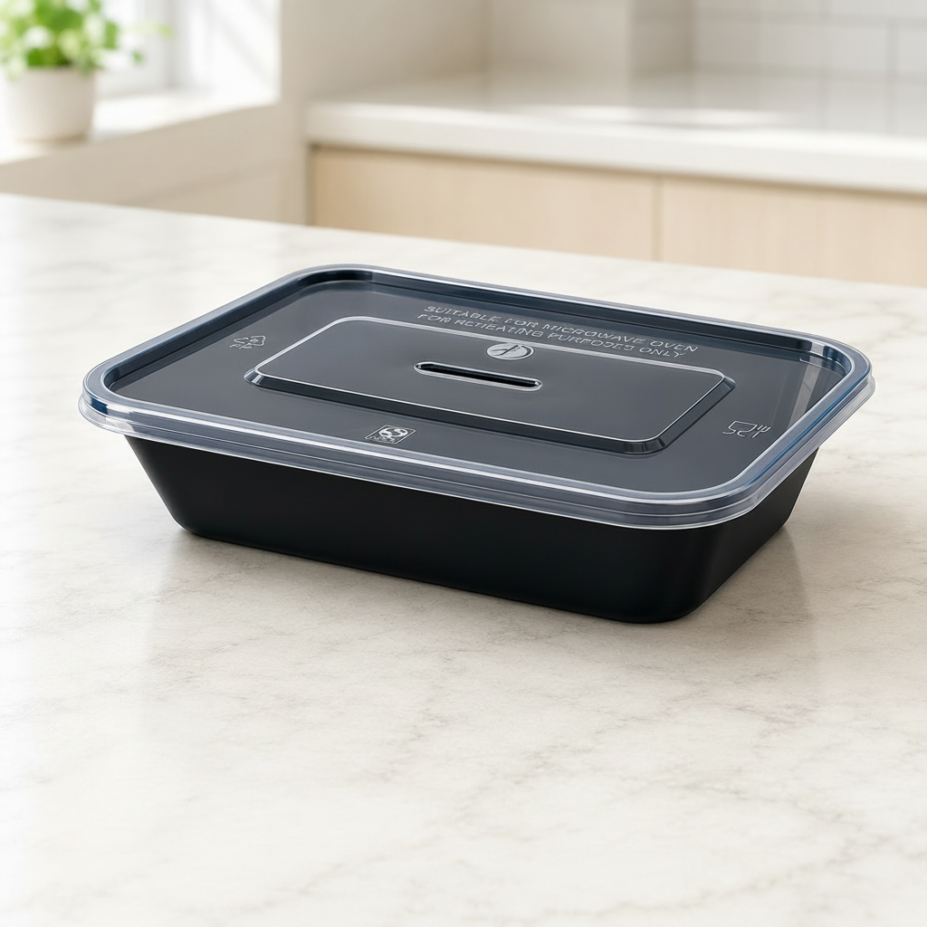 Rectangular Food Container - 500ml / 17 oz