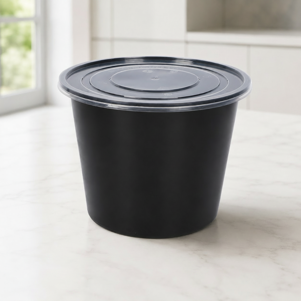 Round Food Container - 2000ml / 68 oz