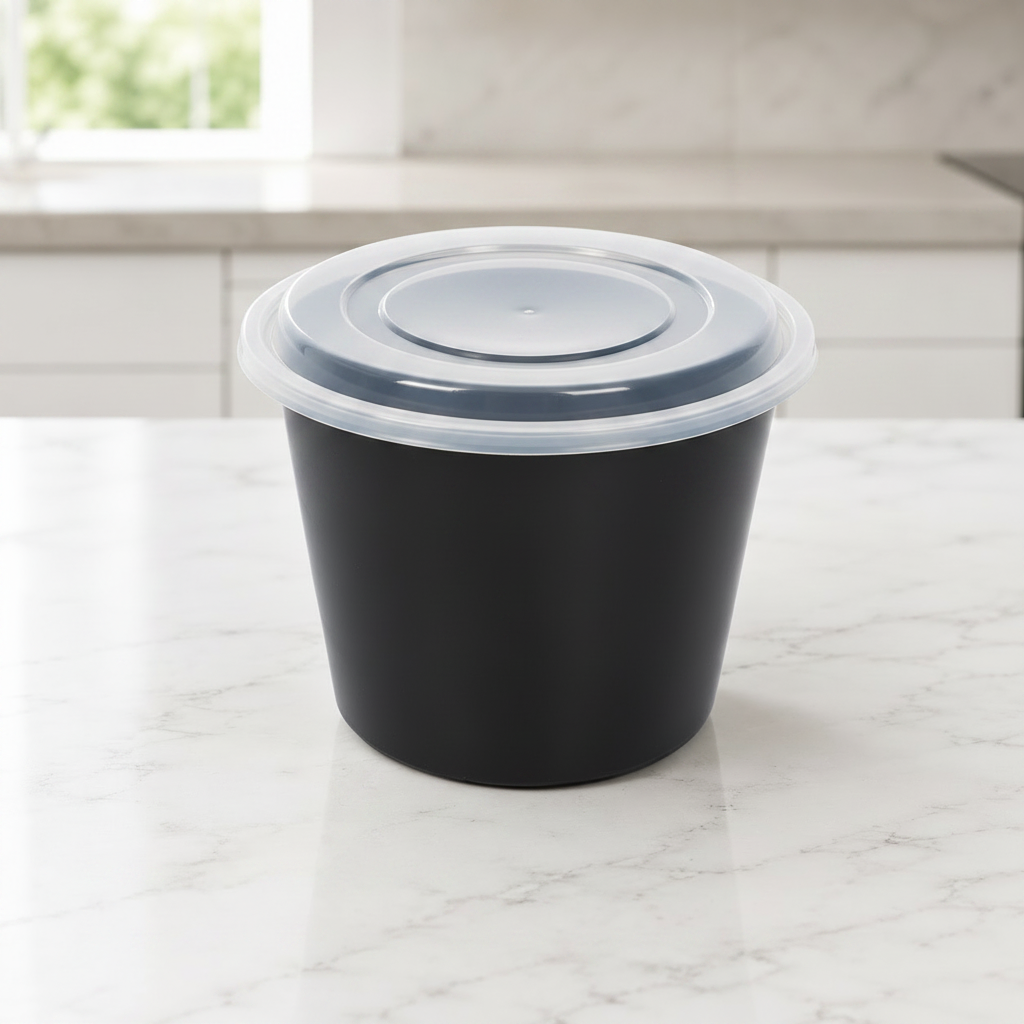Round Food Container - 2000ml / 68 oz