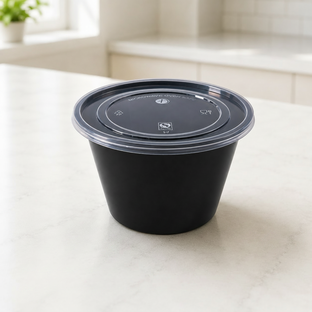 Round Food Container - 500ml / 17 oz